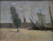 Jean-Baptiste-Camille Corot Dunkerque oil on canvas